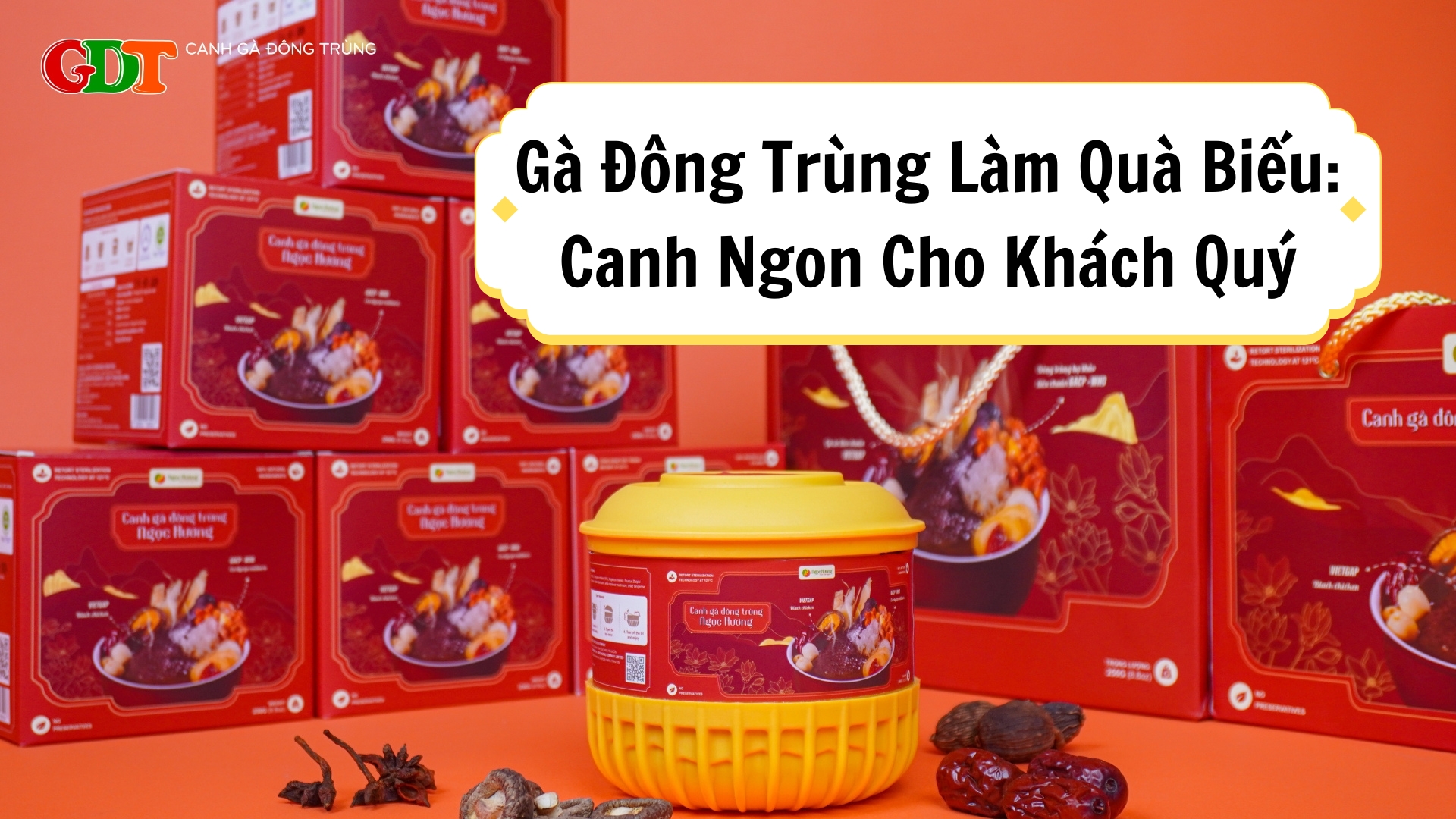 Gà Đông Trùng Làm Quà Biếu: Canh Ngon Cho Khách Quý